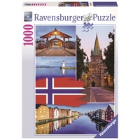 Ravensburger - 1000pc Trondheim Collage Jigsaw Puzzle 19845-0