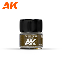 AK Interactive Real Colors: Olive Drab Faded Acrylic Lacquer Paint 10ml [RC024]