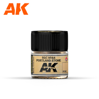 AK Interactive Real Colors: BSC No.64 Portland Stone Acrylic Lacquer Paint 10ml [RC041]