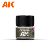 AK Interactive Real Colors: British Dark Olive Green PFI  Acrylic Lacquer Paint 10ml [RC042]
