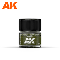AK Interactive Real Colors: Olivgrün-Olive Green RAL 6003 Acrylic Lacquer Paint 10ml [RC047]