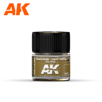 AK Interactive Real Colors: Graugrün-Gray Green RAL 7008 Acrylic Lacquer Paint 10ml [RC053]