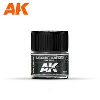 AK Interactive Real Colors: Blaugrau-Blue Grey RAL 7016 Acrylic Lacquer Paint 10ml [RC055]