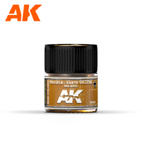 AK Interactive Real Colors: Erdgelb-Earth Yellow RAL 8002  Acrylic Lacquer Paint 10ml [RC064]