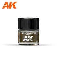 AK Interactive Real Colors: Gelboliv (Late) RAL 6014  Acrylic Lacquer Paint 10ml [RC087]