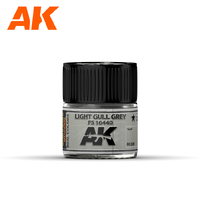 AK Interactive Real Colors: Light Gull Grey FS 16440 Acrylic Lacquer Paint 10ml [RC220]