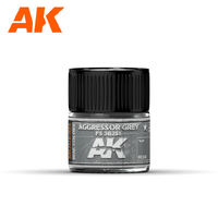 AK Interactive Real Colors: Aggressor Grey FS 36251 Acrylic Lacquer Paint 10ml [RC248]