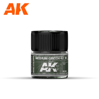 AK Interactive Real Colors: Medium Green 42 Acrylic Lacquer Paint 10ml [RC260]