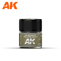 AK Interactive Real Colors: US Interior Yellow Green Acrylic Lacquer Paint 10ml [RC262]