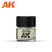 AK Interactive Real Colors: AE-9 / AII Light Grey Acrylic Lacquer Paint 10ml [RC308]