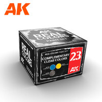 AK Interactive Real Colors: Complementary Clear Colors Acrylic Lacquer Paint Set [RCS023]