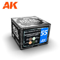 AK Interactive Real Colors: FAE (Lagarto Camo) Air Force Acrylic Lacquer Paint Set [RCS055]