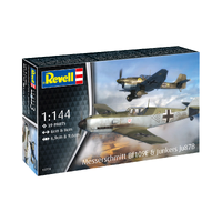 Revell 1/144 Messerschmitt Bf109E & Junkers Ju87B Stuka Plastic Model Kit