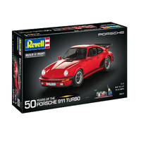 Revell 1/24 Porsche 911 Turbo - 50th Anniversary Gift Set Plastic Model Kit