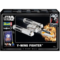 Revell 1/72 Return of the Jedi 40th Y-Wing Fighter Plastic Model Gift Set