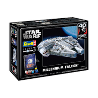 Revell 1/72 Return of the Jedi 40th Millenium Falcon Plastic Model Kit Gift Set