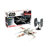 Revell 1/57 X-Wing Fighter + 1/65 TIE Fighter Star Wars Collector Gift Set Plastic Model Kit 06054