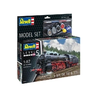 Revell 1/87 Model Set Express Loco S3/6 Br 18(5) With Tender Plastic Model Kit