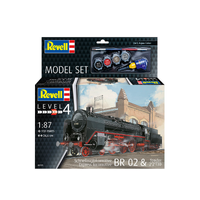 Revell 1/87 Model Set Schnellzuglokomotive BR02 & Tender 2'2'T30 Plastic Model Kit