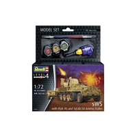 Revell 1/72 Model Set sWS with Flak43 and Sd.Ah58 Ammo Trailer Plastic Model Kit