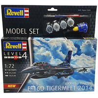 Revell 1/72 F-16D Fighting Falcon Model Set 63844 Plastic Model Kit