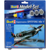Revell 1/72 Model Set Spitfire Mk V - 64164 Plastic Model Kit