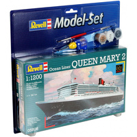 Revell 1/1200 Model Set Queen Mary 2 Starter Set - 65808 Plastic Model Kit