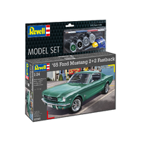 Revell 1/24 Model Set 1965 Ford Mustang 2+2 Fastback Plastic Model Kit