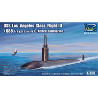 Riich Models RN28007 1/350 USS Los Angeles Class Flight III (688 improved) SSN Plastic Model Kit