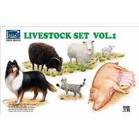 Riich Models RV35007 1/35 Livestock Set Vol.1 Plastic Model Kit