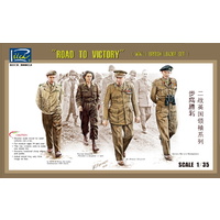 Riich Models RV35023 1/35 WWII British Leader set (ROAD TO VICTORY) Plastic Model Kit