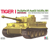 Rye Field Models 1/35 Tiger I Initial Production Early 1943 w/ Full Interior & Workable Track Links 5001 Plastic Model Kit