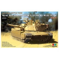 Ryefield 5004 1/35 M1A1/M1A2 tusk w/workable track links Plastic Model Kit