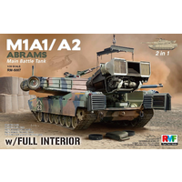 Ryefield 5007 1/35 M1A1/ A2 abrams w/full interior & workable track links Plastic Model Kit