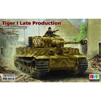 Ryefield 5015 1/35 Tiger I late production w/workable track links Plastic Model Kit