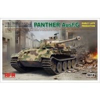 Ryefield 5018 1/35 Panther Ausf.G w/workable track links Plastic Model Kit