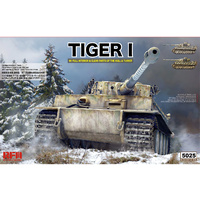 Ryefield 5025 1/35 Tiger I early production w/full interior & clear parts & workable track links