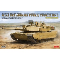 Ryefield 5026 1/35 M1A2 tusk I/ tusk II w/full interior Plastic Model Kit