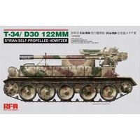 Ryefield 5030 1/35 T-34/d-30 122mm syrian self-propelled howitzer Plastic Model Kit