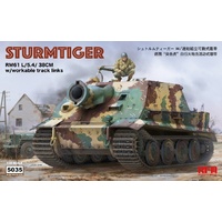 Ryefield 5035 1/35 Sturmtiger w/workable track links Plastic Model Kit