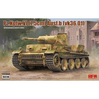 Ryefield 5036 1/35 Pz.kpfw.VI Ausf.b (vk36.01) w/workable track links Plastic Model Kit