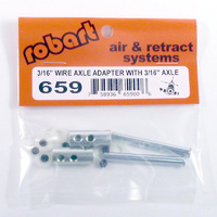 ROBART 3/16 INCH WIRE AXLE ADAPTER WITH 3/16 INCH AXLE