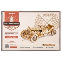 ROKR 1/16 Scale Model Grand Prix Car 3D Wooden Kit