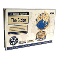 Rolife Curious Discovery Mechanical Globe 3D Wooden Kit