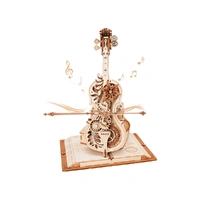 ROKR Music Box Magic Cello Mechanical 3D Wooden Kit