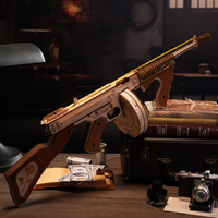 ROKR Replica Firearm Submachine Gun Mechanical 3D Wooden Kit