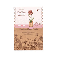 Rowood Wood Bloom Pink Rose 3D Wooden Kit