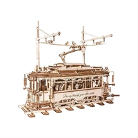 ROKR Classic City Tram Mechanical 3D Wooden Kit