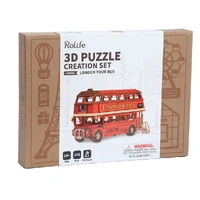 Rolife DIY London Bus 3D Wooden Kit