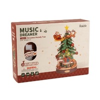 ROKR Music Box Christmas Melody Tree Mechanical 3D Wooden Kit